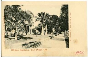 San Diego. Hillman Residence, San Diego, Cal.