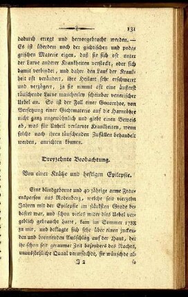 Dreyzehnte Beobachtung.