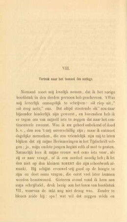 VIII. Vertrek naar tooneel des oorlogs