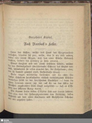 Vierzehntes Kapitel. Nach Auerbach's Keller
