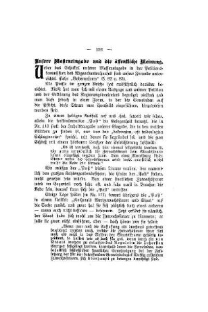 Unsere Masseneingabe und die öffentliche Meinung