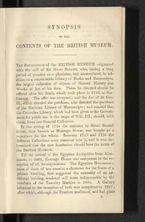 Synopsis Of The Contents Of The British Museum