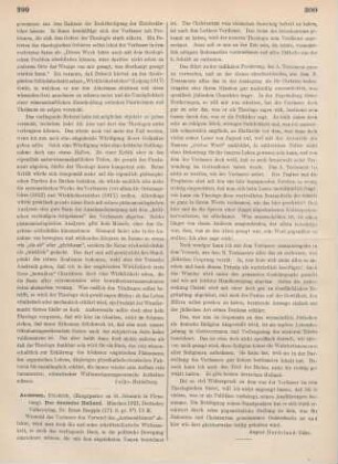 299-300 [Rezension] Andersen, Friedrich, Der Deutsche Heiland
