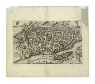 Ulm aus der Vogelschau. 1638