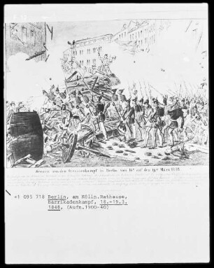 Berlin, Breitenstraße, Barrikade und Kampf, 18.-19.03.1848