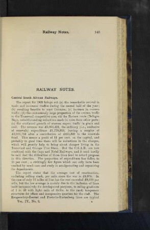 Railway Notes