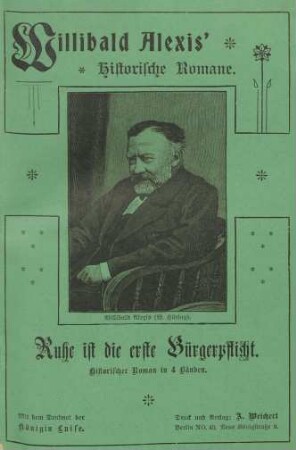 Porträt: Willibald Alexis