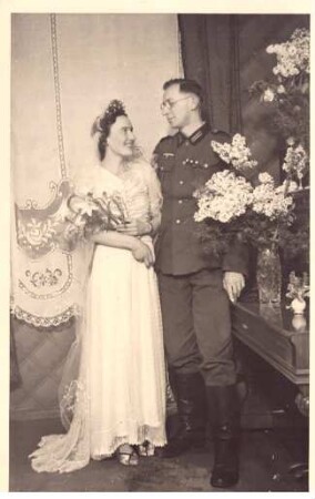 Hochzeitbild Marga Pompejus
