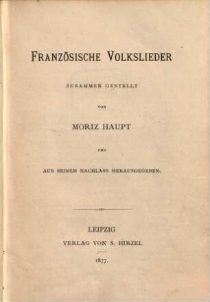 Französische Volkslieder