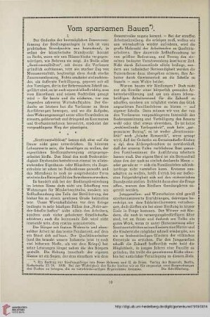 32: Vom sparsamen Bauen