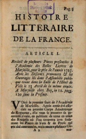 Bibliothèque françoise, ou histoire littéraire de la France. 11. 1728