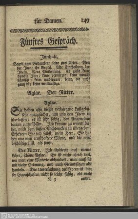 Fünftes Gespräch
