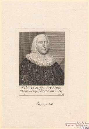 Nicolaus Ernst Zobel, Diakon bei St. Sebald