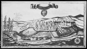 Ansicht der Stadt Lauenstein von Nordosten