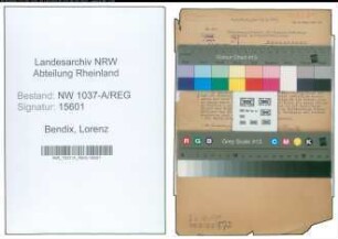 Entnazifizierung Lorenz Bendix , geb. 09.08.1896 (Lehrer)