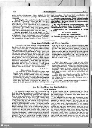 Aus der Geschichte der Kugellaufuhren