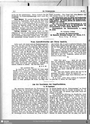 Aus der Geschichte der Kugellaufuhren
