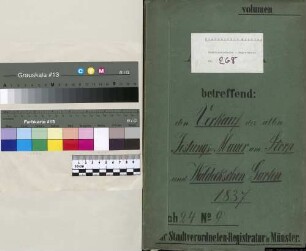 Verkauf der alten Festungsmauer am Waldeck'schen Graben