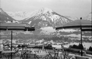 Oberstdorf: Blick von Reute auf den Talkessel von Oberstdorf