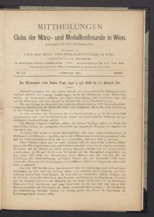 N° 45. Februar 1894. Wien