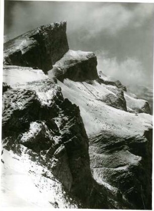 Alpen, Kanton Bern, Berner Alpen, Blick auf Balmhorn vom Abstieg von der Passhöhe der Gemmi