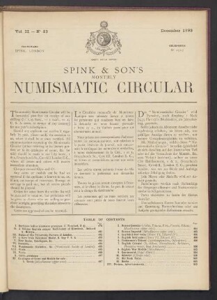 N° 13. December 1893