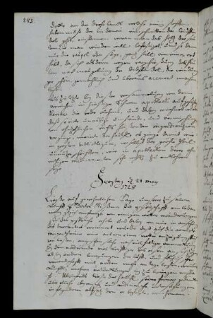 Freytag d 21 may 1728