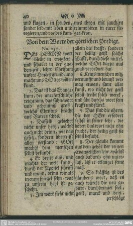 Von dem Worte der göttlichen Predigt