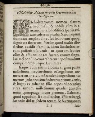 Melchior Adami in vitis Germanorum Theologorum.