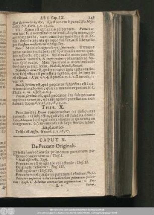 Caput X. De Peccato Originali.