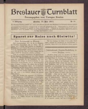 6.1911,10(15.Mai)