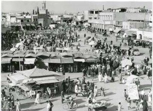 Djemaa el Fna : Der Djemaa el Fna ist der zentrale Marktplatz in der marokkanischen Stadt Marrakesch.