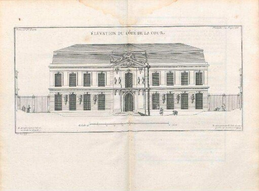 Élévation Du Côté De La Cour.