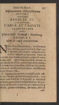 Disputationum Philosophicarum Septima