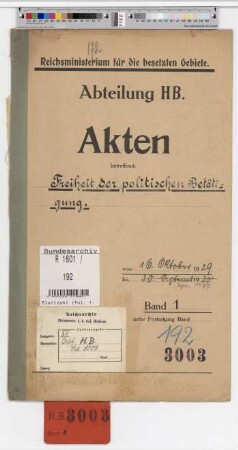 Freiheit der politischen Betätigung