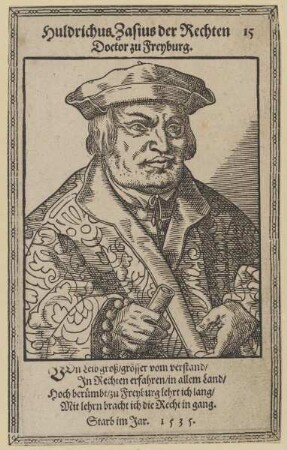 Bildnis des Huldrichus Zasius