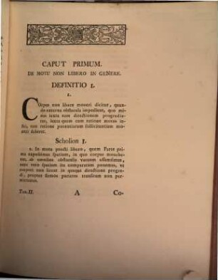 Mechanica Sive Motvs Scientia Analytice Exposita : Instar Svpplementi Ad Commentar. Acad. Scient. Imper., Tomvs II.