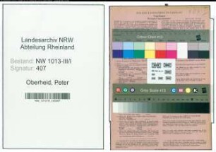 Entnazifizierung Peter Oberheid , geb. 19.03.1893 (Kaufmann)