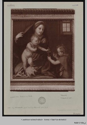 Madonna mit dem Johannesknaben - Madonna u. Johannesknabe