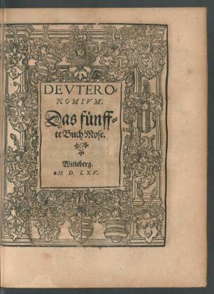 Deuteronomium. Das fünffte Buch Mose.
