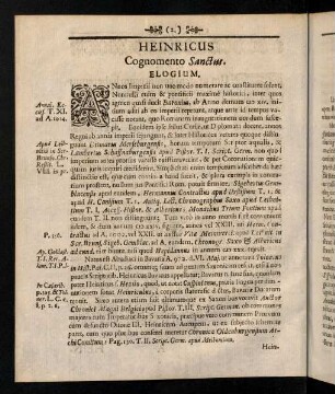 4-6, Heinricus Cognomento Sanctus. Elogium