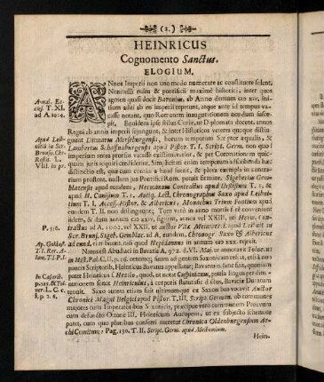 4-6, Heinricus Cognomento Sanctus. Elogium