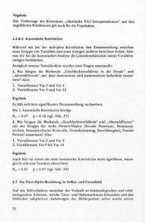 2.3 Die Täter-Opfer-Beziehung im Selbst- und Fremdbild