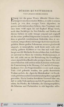 Dürers Kunsttheorie