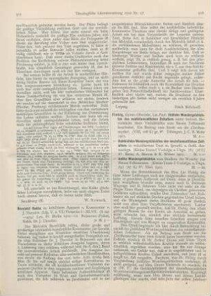 518-521 [Rezension] Fiebig, Paul, Antike Wundergeschichten zum Studium der Wunder des Neuen Testamentes