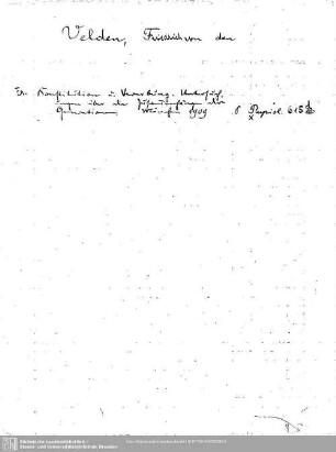 Velden, Friedrich: Velden, Friedrich