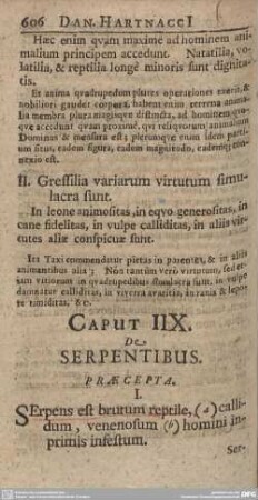 Caput IIX. De Serpentibus.