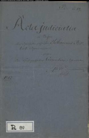 Robert, Johannes, Apothekergehilfe in Detmold gegen Hofapotheker Quentin - Dienstentlassung
