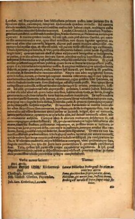 Hieme discussa ... Bibliotheca ... rursus aperienda ... invitat : [praefatus de ipsa bibliotheca Freybergensi]