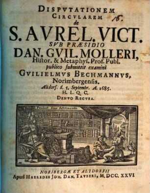 Disp. circ. de S. Aurelio Victore